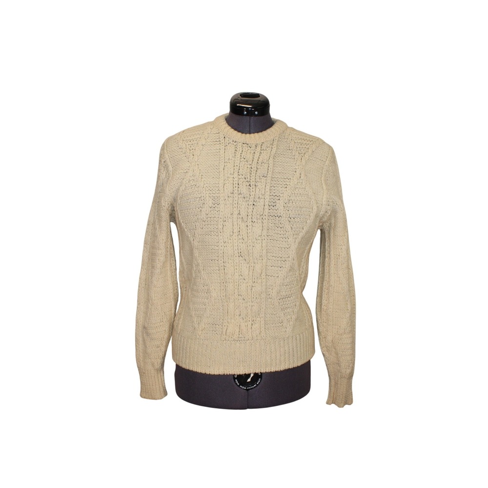Pendleton Vintage Women's‎ Medium Wool Cable Knit Fisherman Sweater Pullover